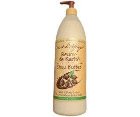 Secret d'Afrique Shea Butter Hand & Body Lotion 1 Liter Family size